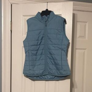 Light Blue Women's Quilted Puffer Vest